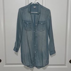 Long denim shirt/dress